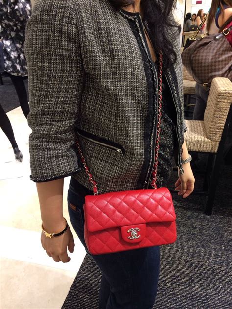 red mini chanel bag|chanel cross body bag mini.